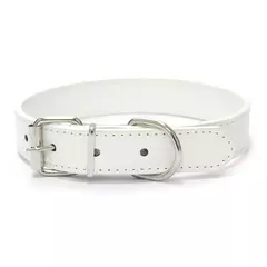 Coleira de couro para cachorro, cor sólida, ajustável, gato, filhote de cachorro, alça de pescoço, adequada para cães médios e pequenos, suprimentos para animais de estimação - comprar online