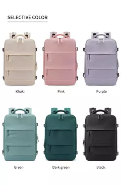 USB Carregamento Laptop Mochila para Mulheres, Mochila Escolar para Adolescente, Saco de Sapato Independente, Saco De Viagem Ao Ar Livre, 15.6";;VERDADEIRO;;"army green