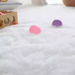 Tapete grande fofo para crianças, Tapete de pelúcia no quarto, tapete de veludo macio para crianças, decoração de sala de estar