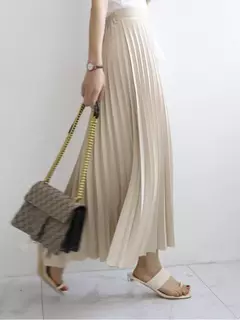 Marca designer feminino primavera outono elegante chique sólido saia plissada cintura alta moda de luxo com elástico feminino C-035 na internet