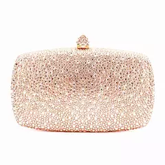Bolsa noite strass para mulheres, bolsas de casamento, corrente de cristal, ouro, prata, pedras da noite, marrom, verde, pedras azuis - loja online