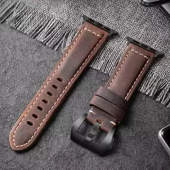 Pulseira de Couro para Apple Watch, Série 10, 9, 7, 8, 56, SE, Ultra 3, 2, 49mm, 44mm, 40mm, 45 milímetros, 41 milímetros, 42 milímetros - comprar online
