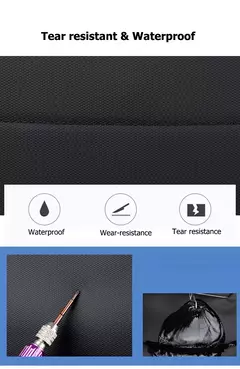 Mochilas expansíveis impermeáveis com porta de carregamento USB, Business National Flag Travel Bag, 17 "Laptop Bag, 40L na internet