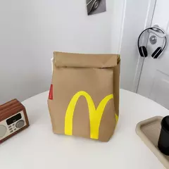 Imagem do Mochila escolar Kfc com cordão, estilo kawai, personalizado, casual, presente de aniversário, para estudante, atacado