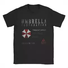 Unisex Vintage 100% algodão Tees, lembrança agradável Resident Evil, presentes de guarda-chuva para fãs, camisas para adultos, camisas para homens e mulheres - loja online