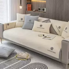 Imagem do Capa de sofá chenille para sala de estar, combinação universal, estilo luxuoso acessível, toalha de sofá, quatro estações