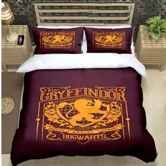 3d quente magia academia harry potter impressão conjuntos de cama suprimentos conjunto consolador adolescentes meninas dos desenhos animados gêmeo único presente do miúdo - comprar online