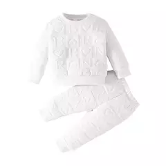 Conjunto de roupas infantis para o dia dos namorados, camiseta e calça de manga comprida, roupa infantil para bebê recém-nascido, 3-24 meses na internet