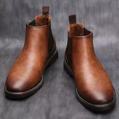 40 ~ 46 Homens Chelsea Botas Marca Retro Confortável 2023 Moda Masculina Botas # KD5241