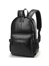 Mochila Escolar de Couro Impermeável para Homens, Bolsa de Viagem, Laptop, Livro Casual de Alta Qualidade, Marca Moda