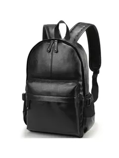 Mochila Escolar de Couro Impermeável para Homens, Bolsa de Viagem, Laptop, Livro Casual de Alta Qualidade, Marca Moda