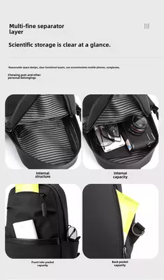 Imagem do Bolsa de peito masculina 2024 nova moda na moda marca cruz saco de ombro casual crossbody saco ins telefone móvel pequena mochila