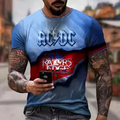 Camiseta personalizada impressa em 3D para música rock, casual confortável, hip-hop, manga curta, tendência da moda verão - Wolf Magazine