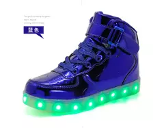 USB LED Shoes com controle remoto para crianças e adultos, tênis luminosos com luzes, tênis para crianças, meninos e meninas, tamanho 25-42