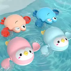 Imagem do Brinquedos do banho do bebê para crianças, natação, Clockwork, bonecas, jogar água, diversão, banho, fofo, engraçado, crianças, banheiro, chuveiro, banheira, animais brinquedo