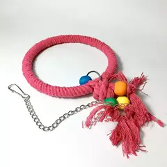 Papagaio mastigar brinquedo corda de algodão pássaros brinquedo mordida ponte pássaro rasgando brinquedos calopsitas treinamento pendurar balanços pássaros gaiola suprimentos - comprar online