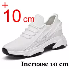 Sapatilhas para homens com aumento de altura, sapatos de elevação respiráveis, palmilha mais alta, 6cm, 10cm, verão - Wolf Magazine
