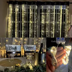 Led silver Wire Fairy Lights USB Powered LED String Lights Garland à prova d'água ao ar livre para Natal Party Wedding DIY Decoração na internet