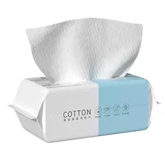 Imagem do Toalhas faciais descartáveis extra grossas, Suave e Absorvente, Toalhetes removedores de maquiagem de algodão