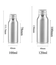 Garrafa de alumínio 20 pces com tampa 30ml-garrafa de alumínio 500ml garrafas recarregáveis garrafa de viagem recipiente cosmético portátil Jx156-20 na internet