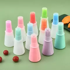 Escova de garrafa de graxa de silicone com tampa escova de churrasco escova de molho escova de manteiga ferramentas de cozinha atacado