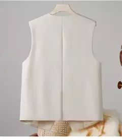 Colete vintage sem mangas feminino, Casacos elegantes, Casacos, Roupa casual, Monocromática, Streetwear, Primavera, Verão, Outono, Vestuário - Wolf Magazine