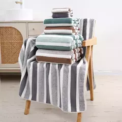Conjunto de toalha de banho macio e absorvente, Toalhas aconchegantes para uso diário, Toalha de rosto grosso para pele sensível - comprar online