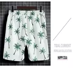 Roupas de praia para homens 2 Piece Set Quick Dry Camisa Havaiana e Shorts Set Homens Moda Vestuário Impressão Casual Outfits Verão