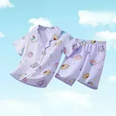 Conjunto de Pijamas Anime infantil, Roupa das Meninas, Roupa Confortável, Homewear das Meninas, Minha Melody, Sanrio, Pochacco, Cinnamoroll, Kuromi na internet