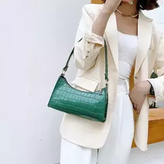 Retro Jacaré Padrão Bolsas De Couro PU para Senhoras, Bolsa Pequena Feminina, na internet