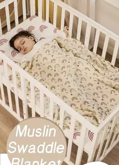 Kangobaby-Cobertor de swaddle de bambu algodão musselina do bebê, envoltório recém-nascido, colcha infantil, venda quente, minha vida macia, 120x110cm, 3Pcs Set