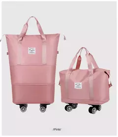 Bagagem expansível roda universal, grande capacidade, separação seca e úmida, leve, saco de armazenamento para viagens e fitness - comprar online
