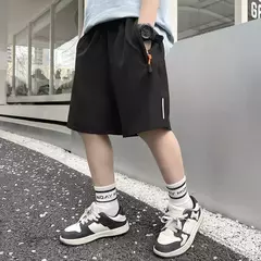 Calções esportivos de seda gelo masculino, corrida, ginásio, secagem rápida, respirável, praia, calça curta, fitness, jogging, legal, roupas esportivas casuais, verão - loja online