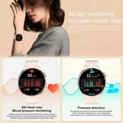 Imagem do Smartwatch NFC para Mulheres, Smartwatch com Tela HD, Frequência Cardíaca, Rastreamento GPS, Chamadas por Voz, Huawei, Xiaomi, Novo, Senhoras, 466x466, 2022