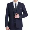 Casaco de terno formal masculino, um botão, preto, azul, vermelho, slim fit, blazer de moda, jaqueta casual, roupas masculinas