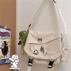 Bolsa Crossbody Japonesa de Grande Capacidade para Mulheres, Bolsas de Nylon, Ombro, Workwear Retro, Carteiro Bolsas - comprar online