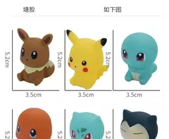 6 pçs pokemon pikachu figuras banheiro banho chuveiro do bebê crianças jogar brinquedos de banho de água crianças aspersão chuveiro brinquedos de descompressão - Wolf Magazine