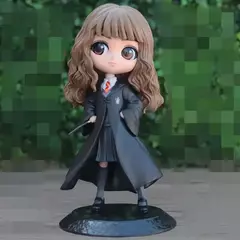 Imagem do 11 estilos HARRY POTTER Q Posket Hermione com varinha mágica Snape Malfoy Ron Newt Quidditch Harry George Fred Figuras de brinquedo Boneca