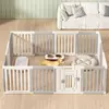 Cerca dobrável para casa de cachorro, guarda-corpo para animais de estimação, combinação de gaiola para cães pequenos e médios, suprimentos para cerca de isolamento interno