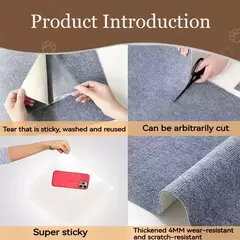 Parede anti gato risco sofá diy gatos placa de risco sofá proteção patas afiar aparável auto-adesivo tapete gatos placa de risco - loja online