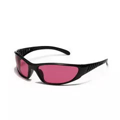 Y2K Silver Sunglasses Color Hollowed Out Futuro Sentido Da Tecnologia Hot Girls Net Red Sunglasses Mulheres Sunglasses Trendy Men - comprar online