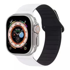 Pulseira Magnética de Laço de Silicone para Relógio Apple, Banda, Ultra, 49mm, 45mm, 44mm, 40mm, 41mm, Pulseira para Série iWatch, Ultra 8, 7, 6, SE, 5, 4, 3 - loja online