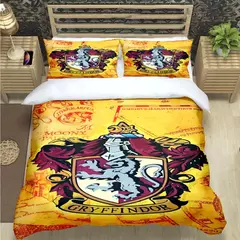 3d quente magia academia harry potter impressão conjuntos de cama suprimentos conjunto consolador adolescentes meninas dos desenhos animados gêmeo único presente do miúdo