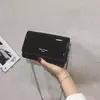 Bolsa de ombro quadrada para mulheres, bolsa crossbody de corrente, bolsa Y2K feminina, compras diárias, prata, nova moda, 2023