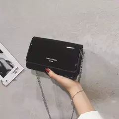 Bolsa de ombro quadrada para mulheres, bolsa crossbody de corrente, bolsa Y2K feminina, compras diárias, prata, nova moda, 2023