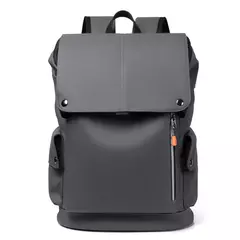 Alta Qualidade PU Couro Waterproof Men's Laptop Mochila Grande Computador Mochila para Negócios Urban Man Mochila Carregamento USB - Wolf Magazine