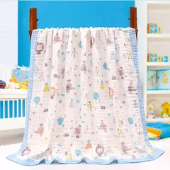 Cobertor de algodão para recém-nascidos, 6 camadas, swaddle de alta densidade, cobertor respirável, cobertor infantil