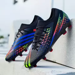 Sapatos de futebol antiderrapante ultraleves para homens, tênis de futebol, chaveiros, alta qualidade, TF, FG, relvado, treinamento