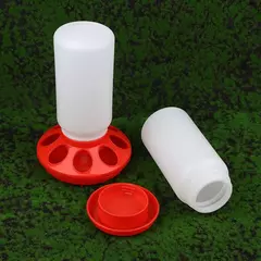 Alimentador e bebedor engrossado para aves, dispensador automático de água e alimentos para frango, pássaros, pintinho, recipiente de balde de alimentação - comprar online