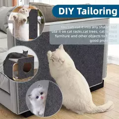 Anti gato risco sofá diy gatos placa de risco sofá proteção patas afiar aparável auto-adesivo tapete gatos placa de risco - loja online